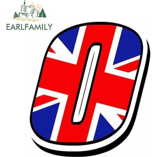 EARLFAMILY 13cm x 10cm Car Sticker Racing Numbers Vinyl UK UNITED KINGDOM FLAG Stickers Decal Motocross Moto Auto ATV BIKE Decor