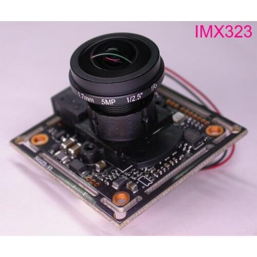 FPV Super Wide angle FishEye 1.7mm LEN 1/2.9" Sony Exmor CMOS IMX323 + NVP2441 CCTV board camera module board +OSD cable +IRC