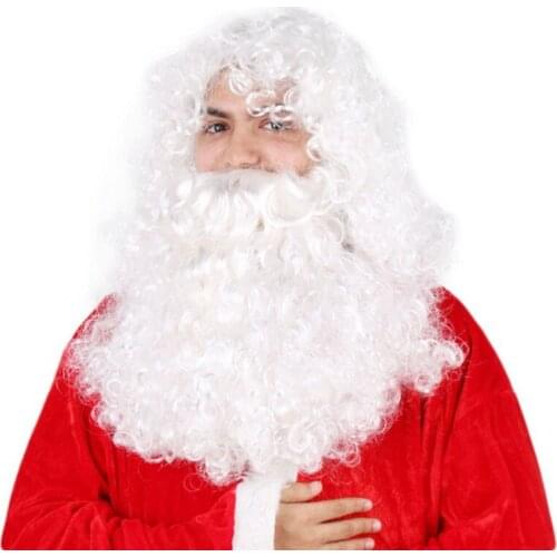 Santa Claus headwear Moustache set cosplay Halloween Christmas Costume Carnival Purim Festival parade Nightclub Masquerade party