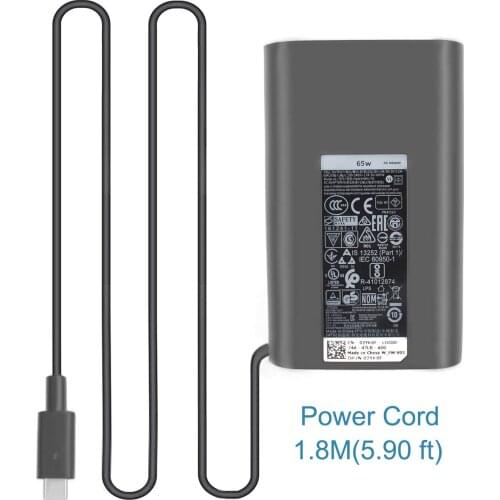 Huiyuan 65W 45W USB-C Charger Power Cord fit for dell LA65NM170 DA65NM170 HA65NM170 DA65NM190 LA65NM