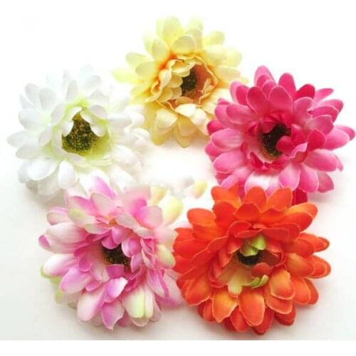 Artificial flowers head Western chrysanthemum chrysanthemum simulation silk flower artificial flower dress hat headdress hairpin