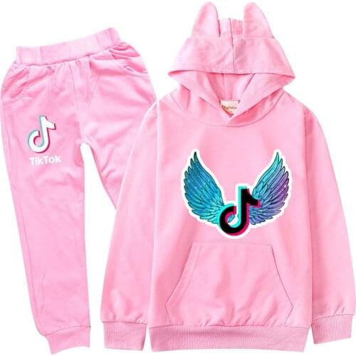 TIK TOK 2-16 Years Baby Clothing Sets girls/Boys Tracksuits Kids Sport Suits Hoodies Top +Pants 2pcs Set