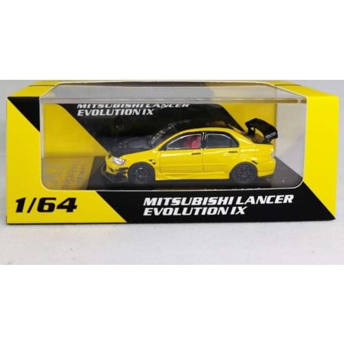 Diecast 1/64 Scale Mitsubishi EVO9 IX Alloy Decoration Car Model Collection Souvenir Ornaments Display Vehicle Toys Gift For Boy