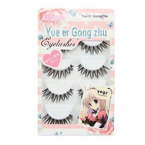 5 Pairs Handmade Natural Thick Long False Fake Eyelashes Eye Lashes Makeup Set