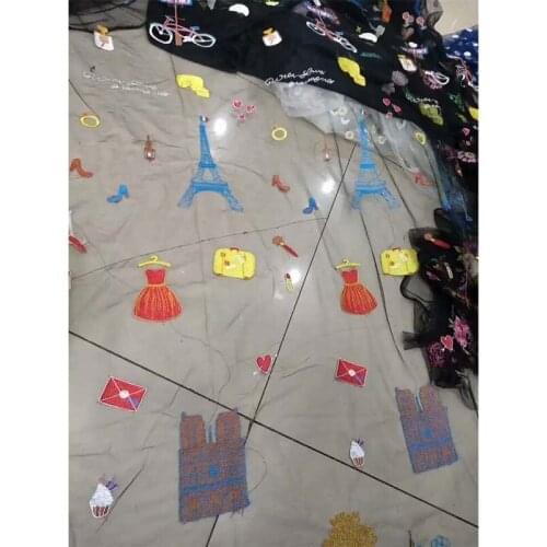 2018 Latest Nigerian Laces Fabrics With Beaded Stones High Quality Tulle African Laces Fabric Wedding African French Tulle Lace