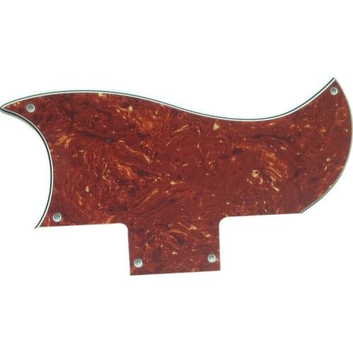 Pleroo Custom Guitar pickgaurd - For 61 SG Guitar Pickguard Scratch Plate , 4 Ply Red Tortoise
