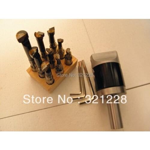 F1-12 boring head set 3/4" boring shank +50mm boring head+9pcs boring bar