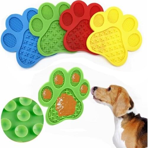 Dog Silicone Sucker Slow Food Pad Pet Licking Pad for Cats and Dogs Bathing, Grooming, Shearing, Nails, Exhausting Energy
