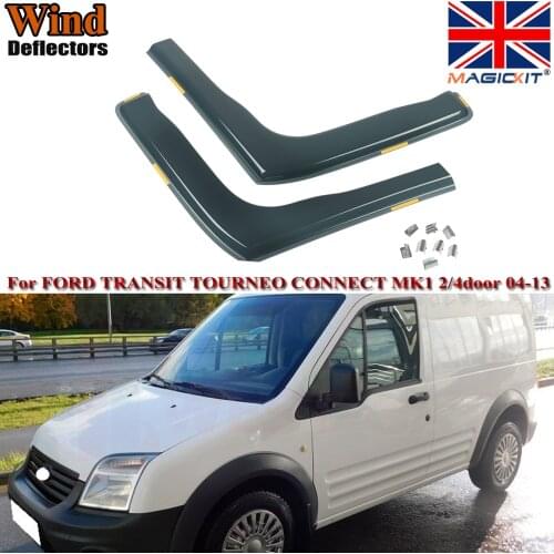 Magickit Wind Deflectors 2Pc For FORD TRANSIT TOURNEO CONNECT MK1 2/4door 04-13