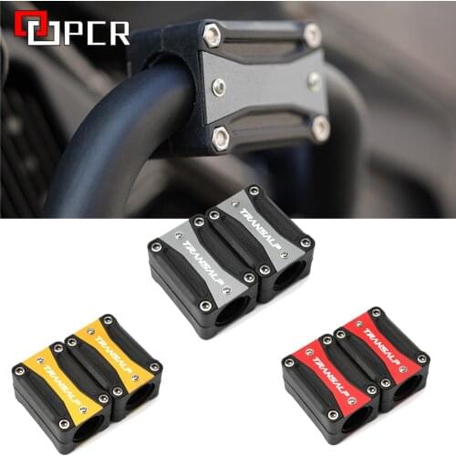 Motorcycle Engine Guard Protection Bumper For Honda XLV 600 650 700 TRANSALP 22-25-28mm Decorative Block Crash Bar