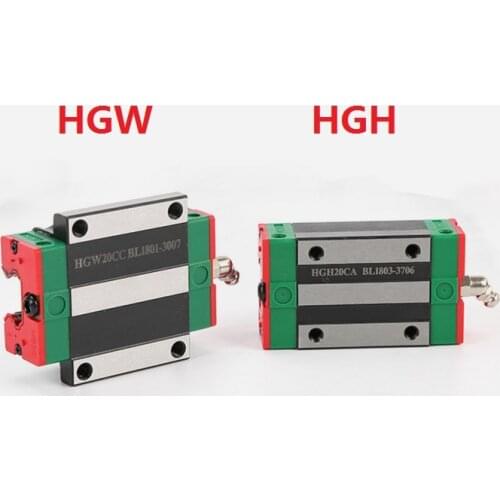 2pcs/lot HGH15CA HGH20CA HGW15CA (HGW15CC) HGW20CA(HGW20CC) Slider Block Carriage for 15mm/20mm Linear Rail Guide China Made