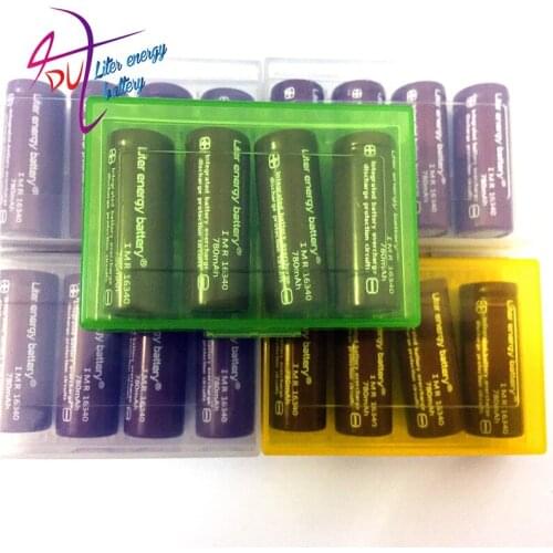 20pcs Liter energy battery RCR 123 16340 780mAh 3.7V Li-ion Rechargeable Battery Lithium Batteries with Retail Package