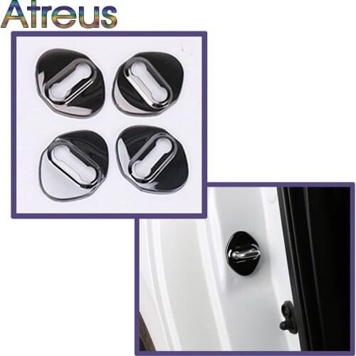 4pcs Auto Car-styling Stainless Steel Door Lock Cover Stickers For 10th Honda Civic 2018 2016 2017 2019 Car Accessories