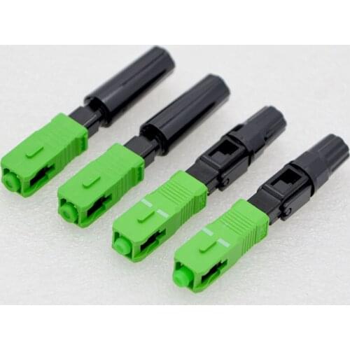 400pcs New SC/APC Optical Fiber Fast Connector FTTH Embedded Optical Fiber Cold Connector CATV Quick Connection Wholesale