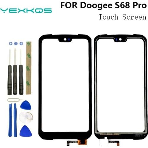 5.9 inch DOOGEE S68 PRO Touch Screen Digitizer Sensor Glass 100% Original New Glass Panel Touch Screen For DOOGEE S68 PRO+tools