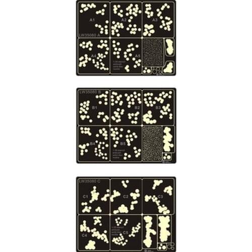 AM-WORKS LW35080 1/35 Stencil WWII German Camouflage solid Disc Pattern - Stencil Mask