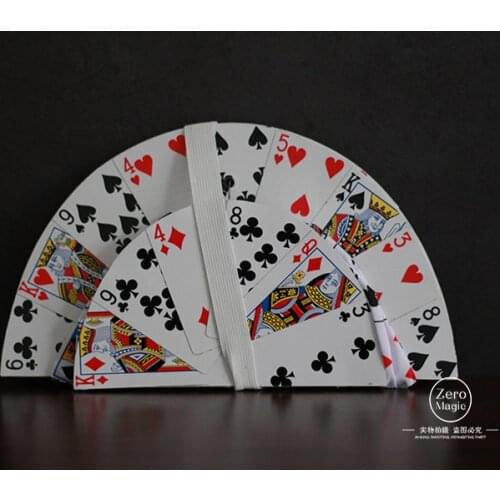 Free shipping Card Fan to Top Hat High Quality Magic Hat Poker Cap Stage Comedy Magic Props Magic Tricks Gimmick Magie Toys