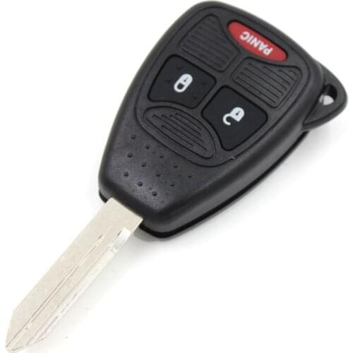 Key Shells 3BTN Car Remote Key Fob Case Shell Uncut Blade For Chrysler Dodge Jeep Car Flip Key Cover Holder For Chrysler Key FOB