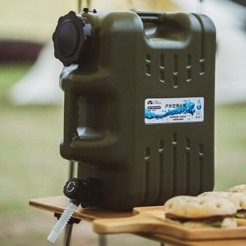 Household Large Capacity Water Storage Tank Water Storage Tank with Faucet Outdoor Camping Camping Portable Bucket