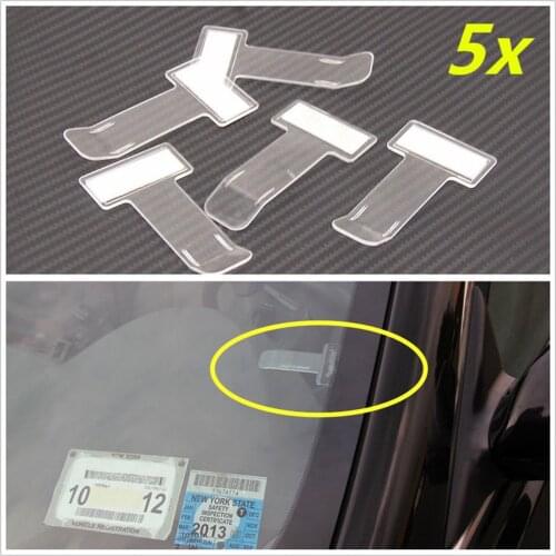 Car Windshield Parking Ticket Permit Holder Clip Invoice Ticket Holder 2/4 Pack Easily Installation Personal Car Accessories