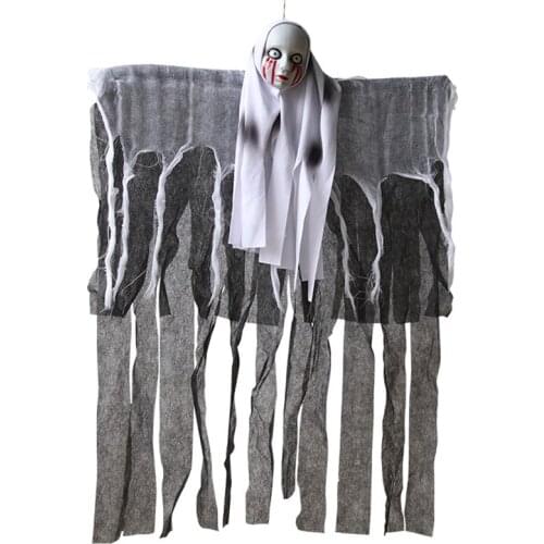 Halloween Hanging Ghost Horror Decoration Props Skull Hanging Ghost Pendant Eyes Bleeding