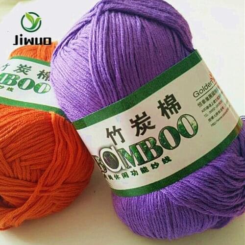 Jiwuo 50g Cotton Yarn for Crochet Children Baby Hat Scarf Hand-Knitting Thread For Woman Medium Fine Woolen Thread Yarn Line