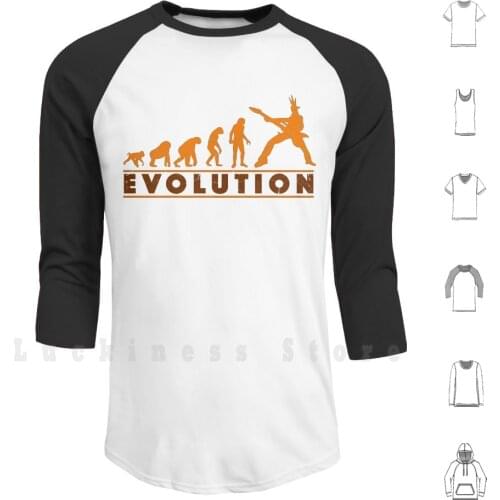 Guitar Evolution Punk Hoodies Long Sleeve Guitar Guitarist Guitars Guitar Player Solo Soloist Punk Punk Rock