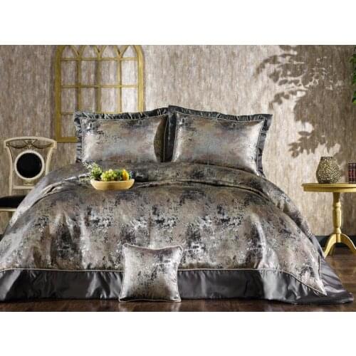 Nirvana Double Bed Cover Set Anthracite Gray