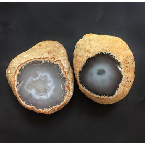 Natural Agate Water Inside Quartz Crystal Water Gallbladder Mineral Specimen Rock Agate Geode Healing Crystal Stone Home Decora