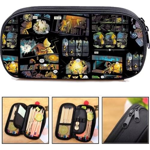 3D Little Nightmares 2 Pencil case Boys Girls Student Children Stationery Bag Women Fashion Cosmetic Hand Bags Kids School Gifts