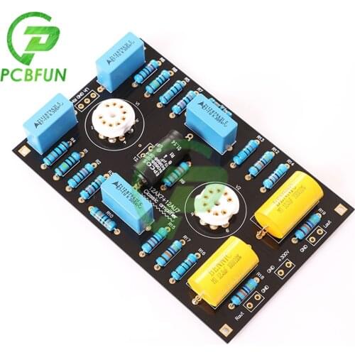 Classic Version Circuit Tube Preamplifier Preamp Board DIY Kits For 12AX7/12AU7 Tube DC 180V-300V DC 12V Preamp Amplifier Board