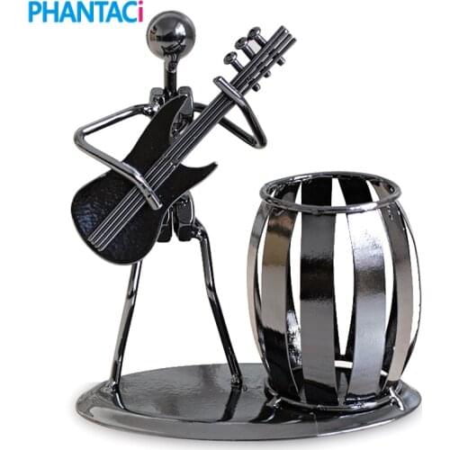 Popular Creative Metal Pen Holder Vase Pencil Pot Stationery Desk Tidy Container Office Stationery Supplier Cusiness Craft Gift