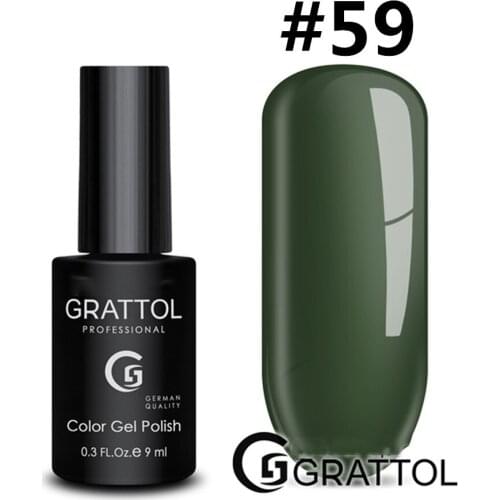 GRATTOL Professional UV Gel Nail Gellak UV Polish Gel Lacquer UV LED Soak Off Nail Art Nail Permanent nail Olive Green Color