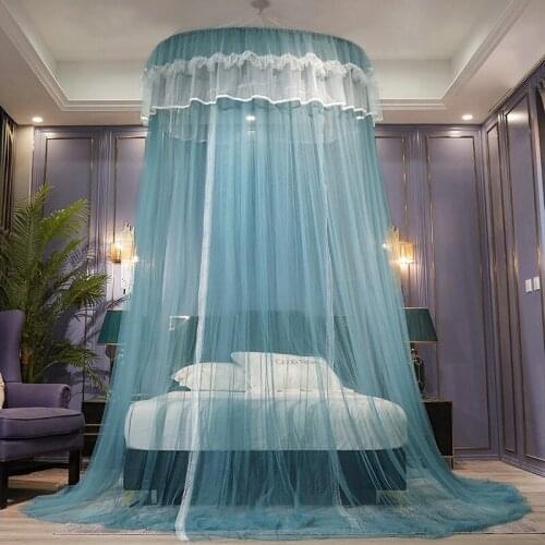 Installation-free Mosquito Nets Bedroom Round Floor-to-ceiling Single-door Mosquito Nets Home Textile Finished Mosquito Nets