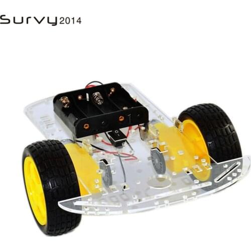 Smart Robot Car Chassis Kit Speed Encoder Battery Box 2WD Ultrasonic Module for arduino diy electronics