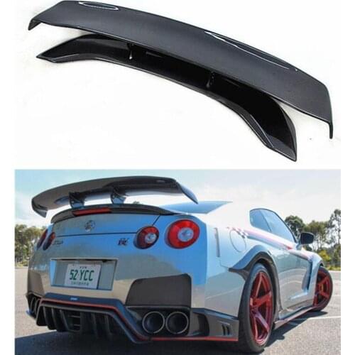 VARIS GT STYLE REAL CARBON FIBER REAR WING TRUNK LIP SPOILER FOR NISSAN GT-R GTR R35 2008-2020