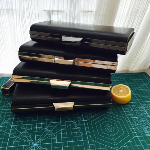 18cm or 22 cm crystal clasp women diy handbag box clutches plastic box purse frame diy bag parts evening handbag making China