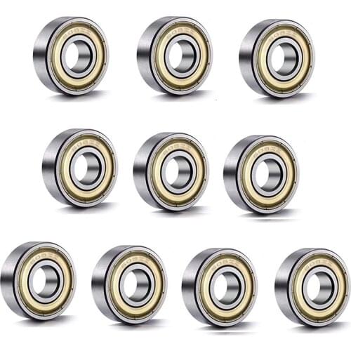30Pcs Double Shielded Miniature High Speed Bearing Steel 608ZZ Ball Bearing 8X22X7MM for Skateboard Roller Skates