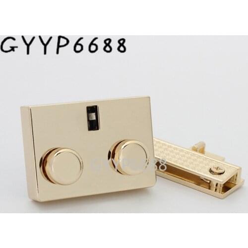 5sets 3 colors 38*28mm lock repair your bag lock for saving women handbags purse bags release hardware accessories