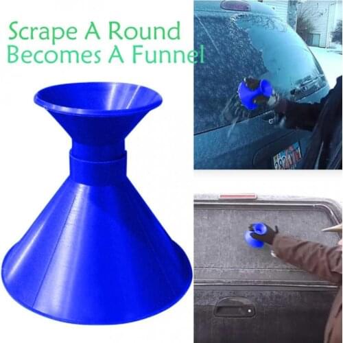 Automotive Car Detailing Snow Remover Deicer Cleaning Magic Cone-Shaped Windshield Ice Scraper Snow Shovel Tool Three-piece Suit