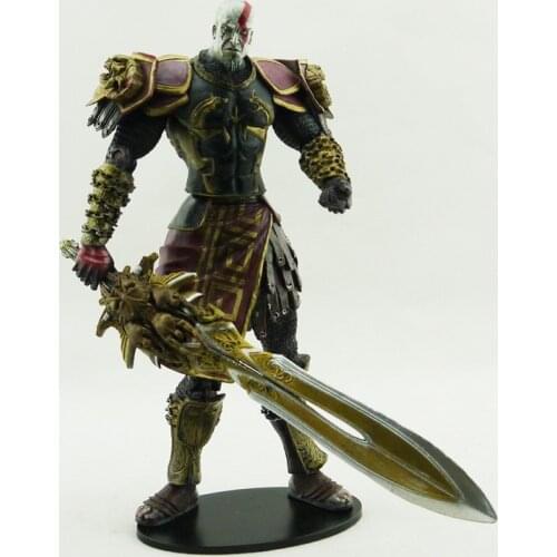 Free shipping Alta qualidade NECA God of War 2 II Kratos em Ares Armor W Blades 7 " PVC Action Figure Toy boneca presente