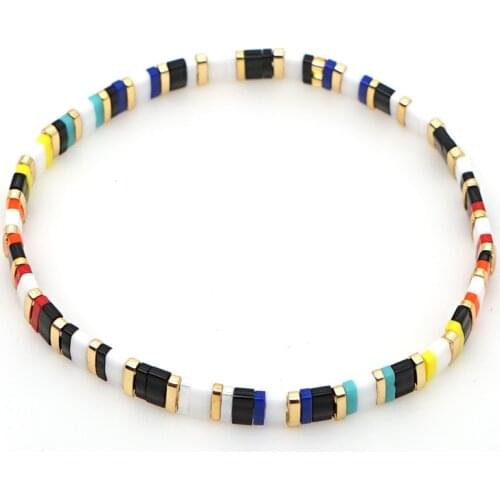 Go2boho Miyuki Tila Beads Bracelets Women Boho Jewelry Bracelet Summer Beach Bohemian Rainbow Brazalete Mujer Handmade Armband