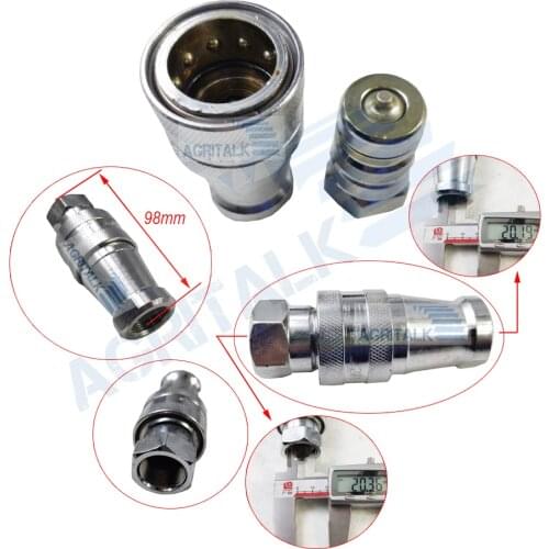 Quick connector for tractor hydraulic output, for the tractor like Jinma series, please check the sizes, part number