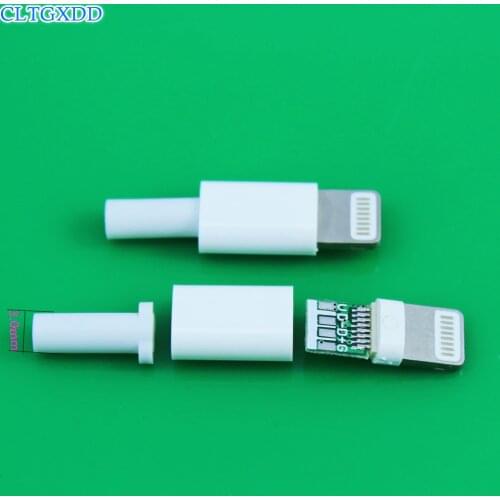 Cltgxdd lighting 8P With chip DIY Welding wire type male plug for iphone 5 6S Mobile phone data cable charging socket