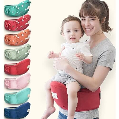 Baby Carrier Cotton Baby Holder Waist Stool Carrier Baby Sling Hip Carrier Kids Hip Seat Baby Walkers Bag Front Holder Wrap