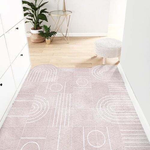 Home Mats Carpet Anti-slip Kitchen Mat Bath Mat Freely Cutting Entrance Door Mat Carpet PVC Silk Loop Custom Hallway Door Mats