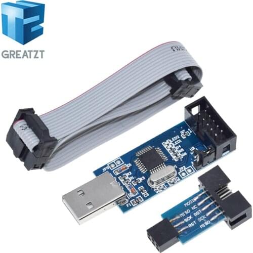 GREATZT 1LOT New USBASP USBISP AVR Programmer USB ISP USB ASP ATMEGA8 ATMEGA128 Support Win7 64K