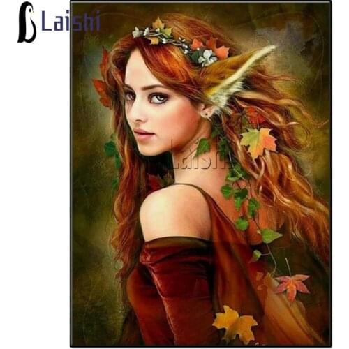 Beautiful Fairy Elves Girl 5d DIY Diamond Painting Full Drill Square Round Diamond Paint Mosaic Embroidery mosaic Cross Stitch