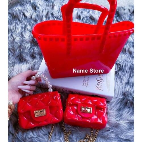 Summer Vacation Beach Bag Fashion Rivet Woman Handbag Solid Color Outdoor Leisure Lady Bag Handbag