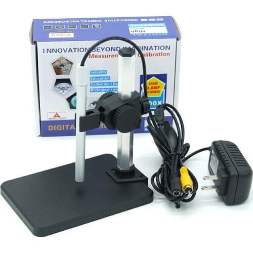 New Model HD 2Mega-Pixels 1-600X Continous Focusing AV Microscope CMOS Borescope Suitable For Industrial Purpose